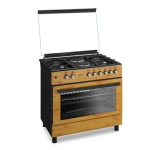 Maxi Gas Cooker 60x90 CM (4+2) Burners Wood (TR)