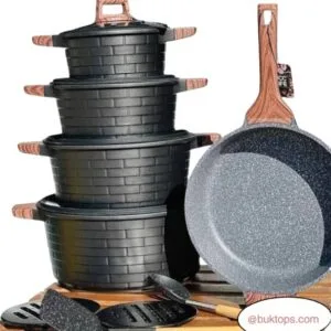 UCC LIFE EcoStone Non-Stick Cookware Set