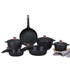 HausRoland Germany Design Cast Iron Cookware Set