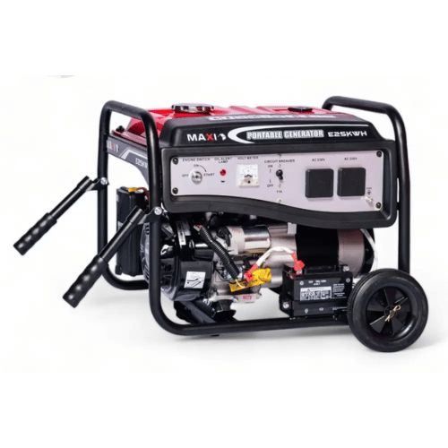 MAXI Generator – 2KW / 3.1KVA, 100% Copper Coil, Wheels & Handles | Model – EK25