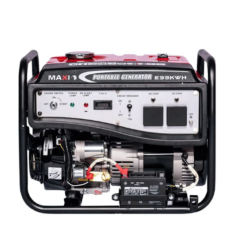 MAXI Generator – 3.3KW / 4KVA, 100% Copper, Electric Start with Wheels and Handles | Model – EK33 - Image 4