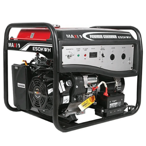 MAXI Generator – 5KW / 6.2KVA, 100% Copper, Electric Start with Wheels and Handles | Model – EK50 - Image 4