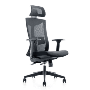 High-Back Executive Swivel Office Chair – Black | Model: SK3165A