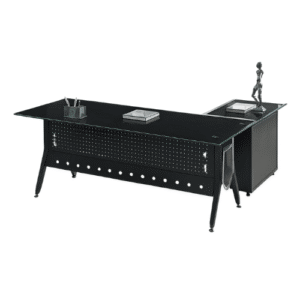 1.6m Tempered Glass Top Executive Desk